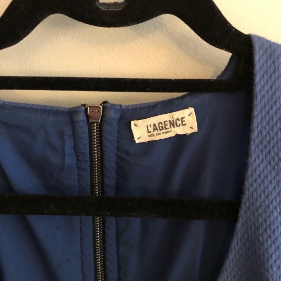 Blue L’Agence Tailored Dress Size 4 - Picture 2 of 7